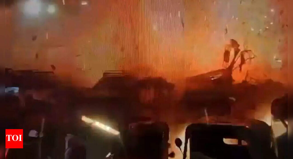 Delhi blast caught on cam: New video emerges of exact moment when car exploded in heavy traffic – watch
